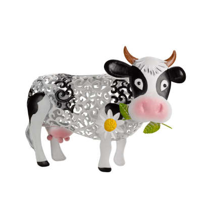 Animal Shaped Garden Decorative Iron Cock Cow LED Solar Light-xinru