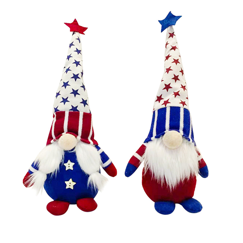 Independence Day Patriotic Gnome Desktop Decoration-xinru