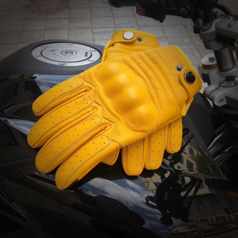 Motorcycle Leather Gloves Touch Screen-xinru
