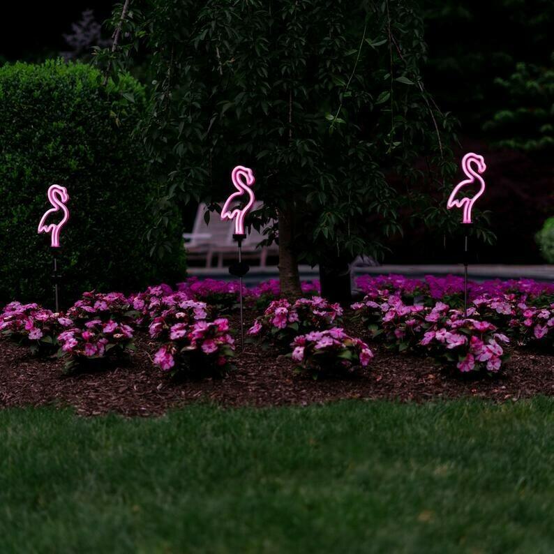 Pink Flamingo Solar LED Neon Light-xinru
