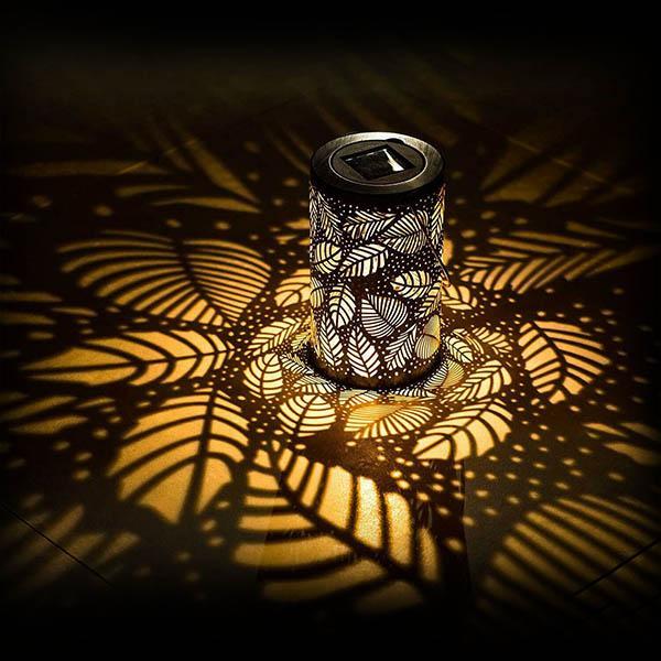 Solar Leaf Pattern Lantern Light-xinru shop