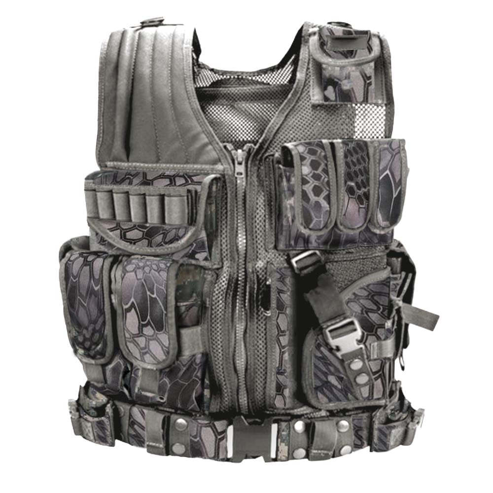 Tactical Vest Durable Mesh Vest with Detachable Belt-xinru shop