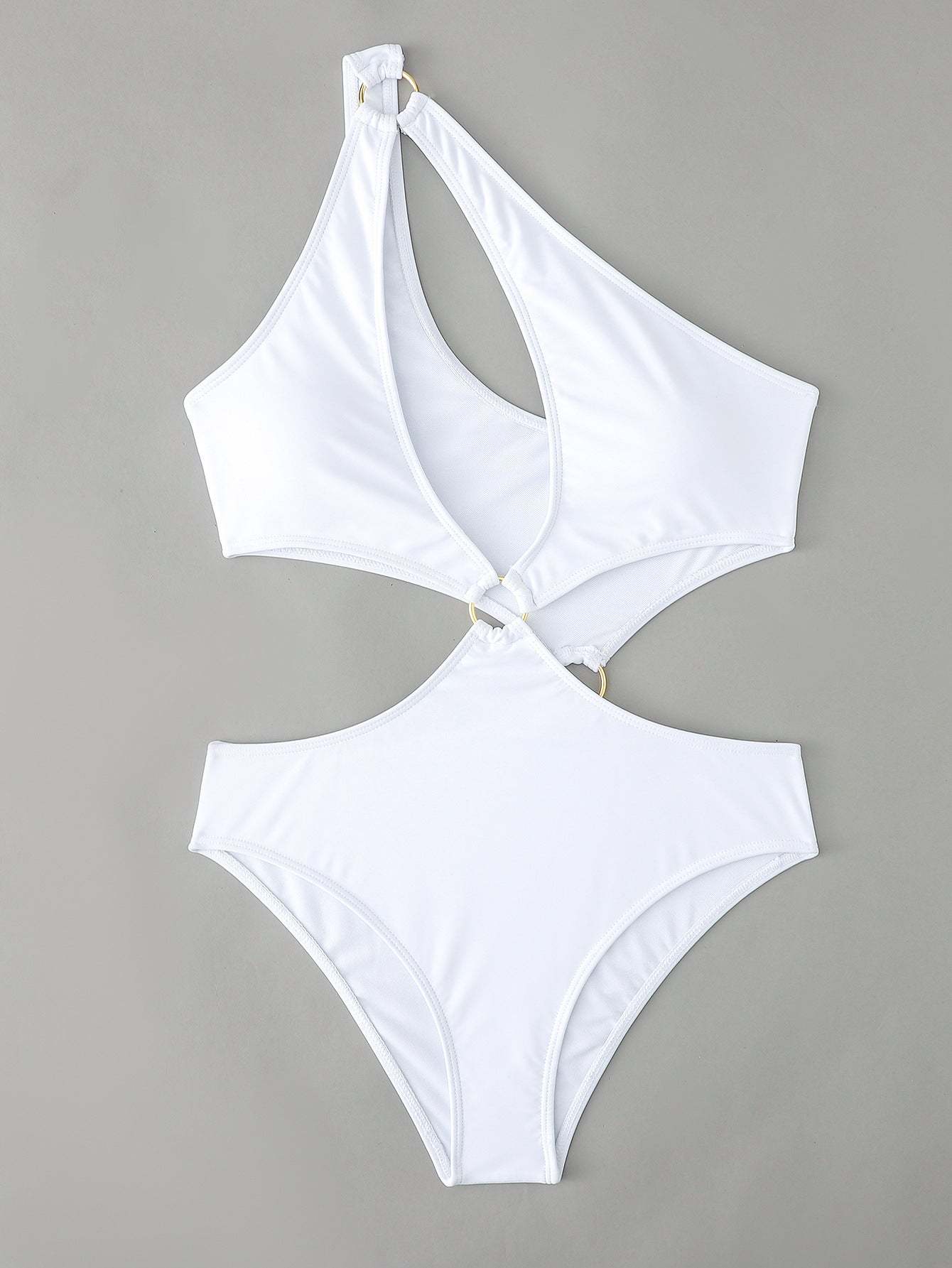 Cutout Mesh One Piece Swimsuit-xinru shop