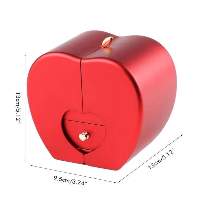 Mother's Day Gift Wedding Ring Box Rose Flower  Box Necklace-xinru