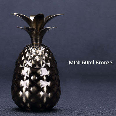 Pineapple Shaped Stainless Steel Cocktail Bar Glass-xinru