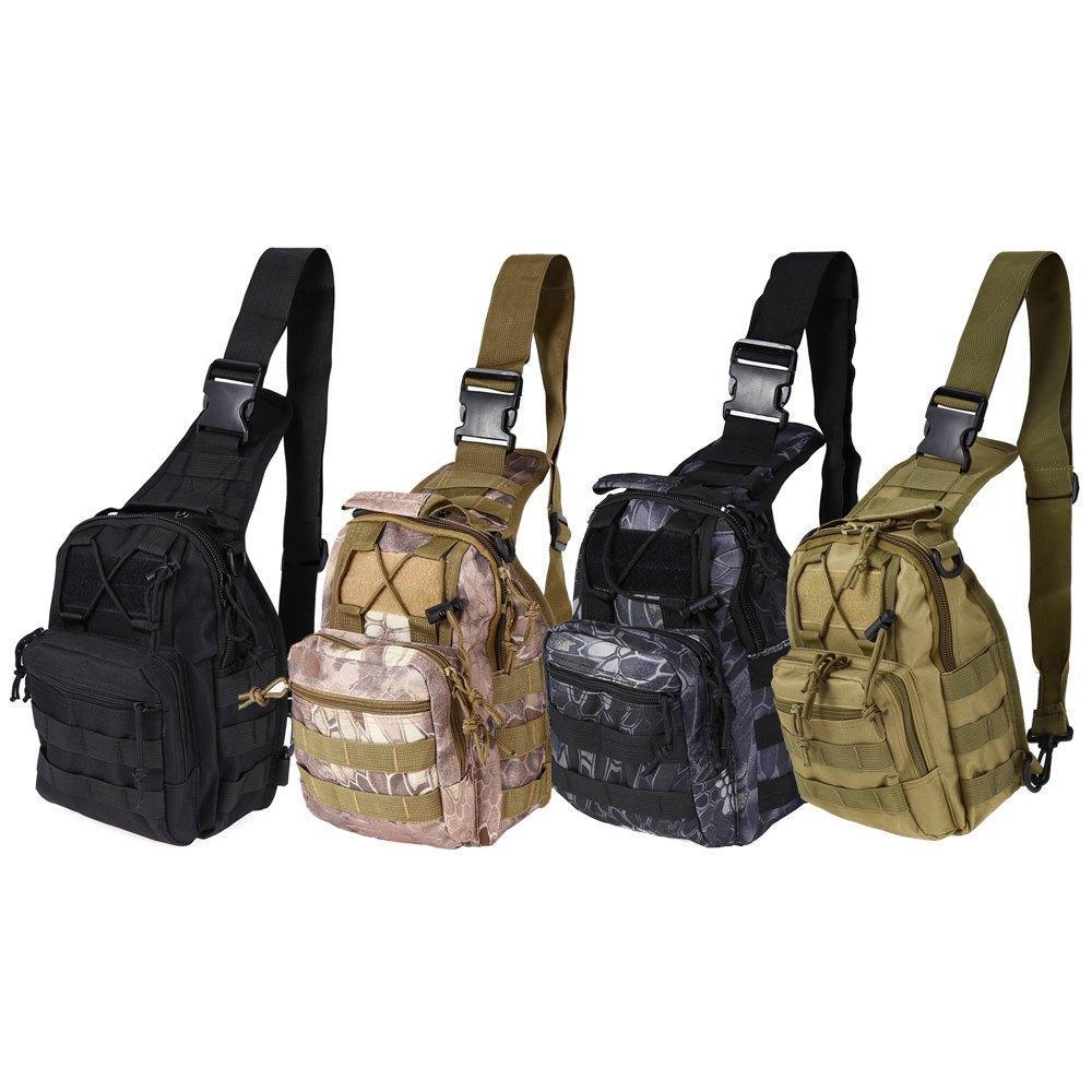 Military Survival Shoulder Tactical Sling Backpack-xinru