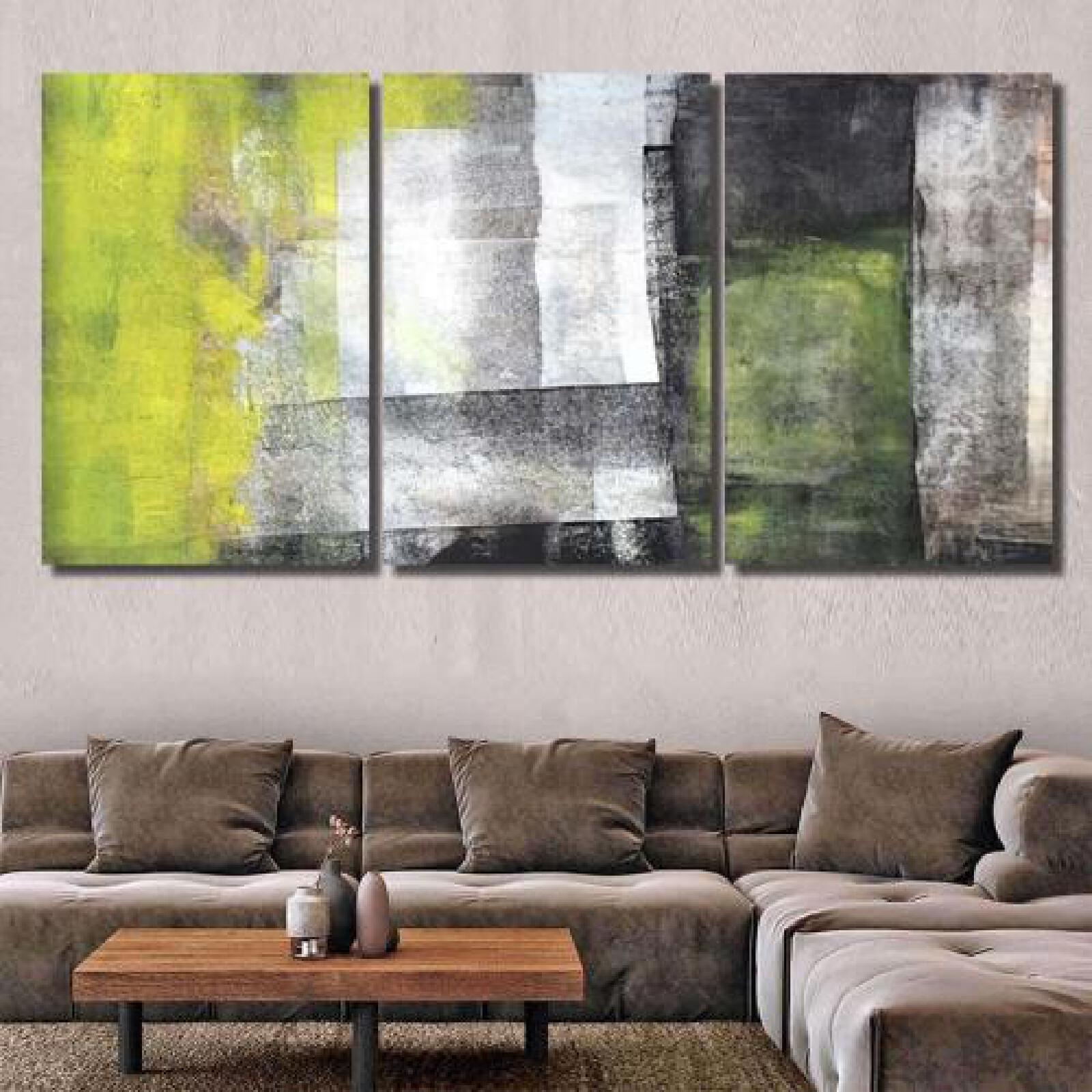 Black Yellow Abstract Art Painting-xinru shop