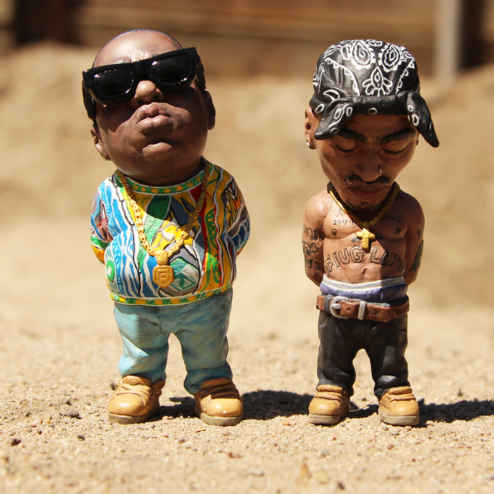 Gangster Rapper Sculpture Garden Home Decor-xinru