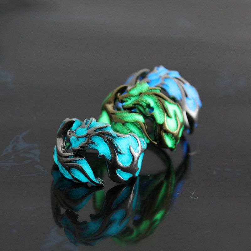 Hypoallergenic Luminous Dragon Ring  Favors For Women and Men-xinru