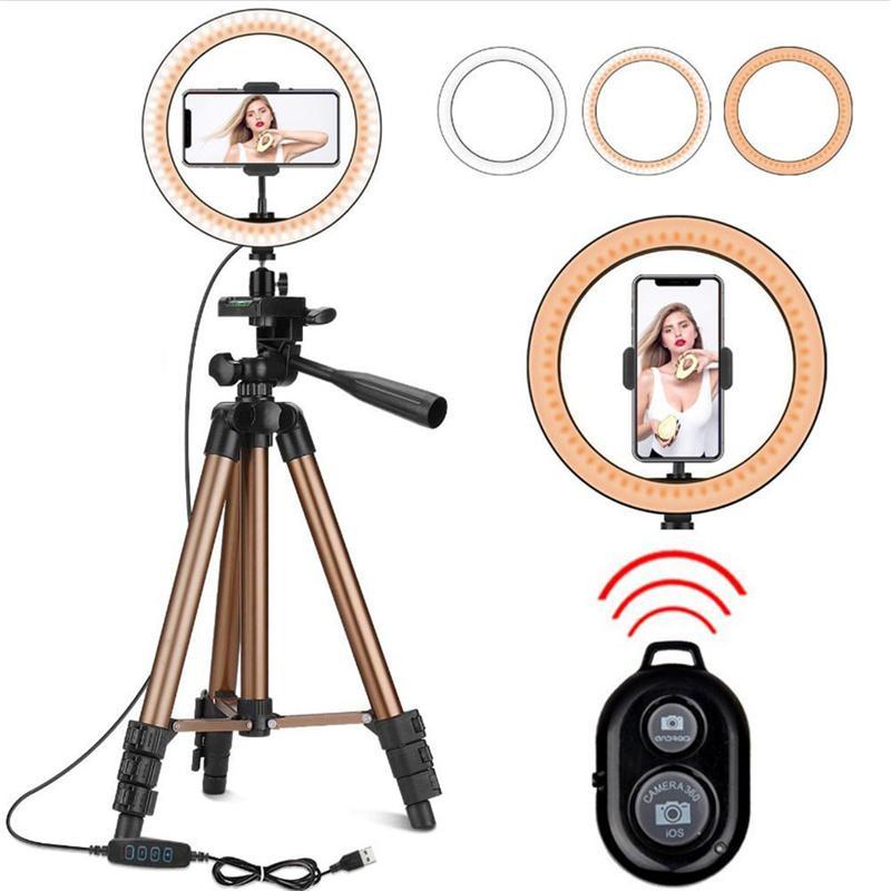 10" Selfie Ring Light  Tripod Makeup For With Stand For Photography Ring Light-xinru