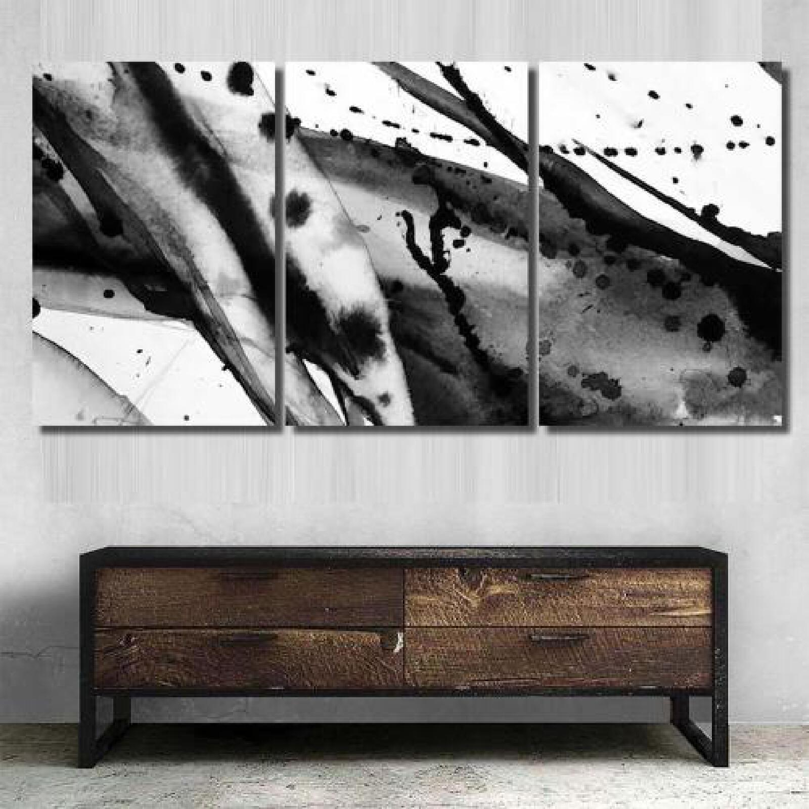 Black White Abstract Watercolor Texture-xinru shop