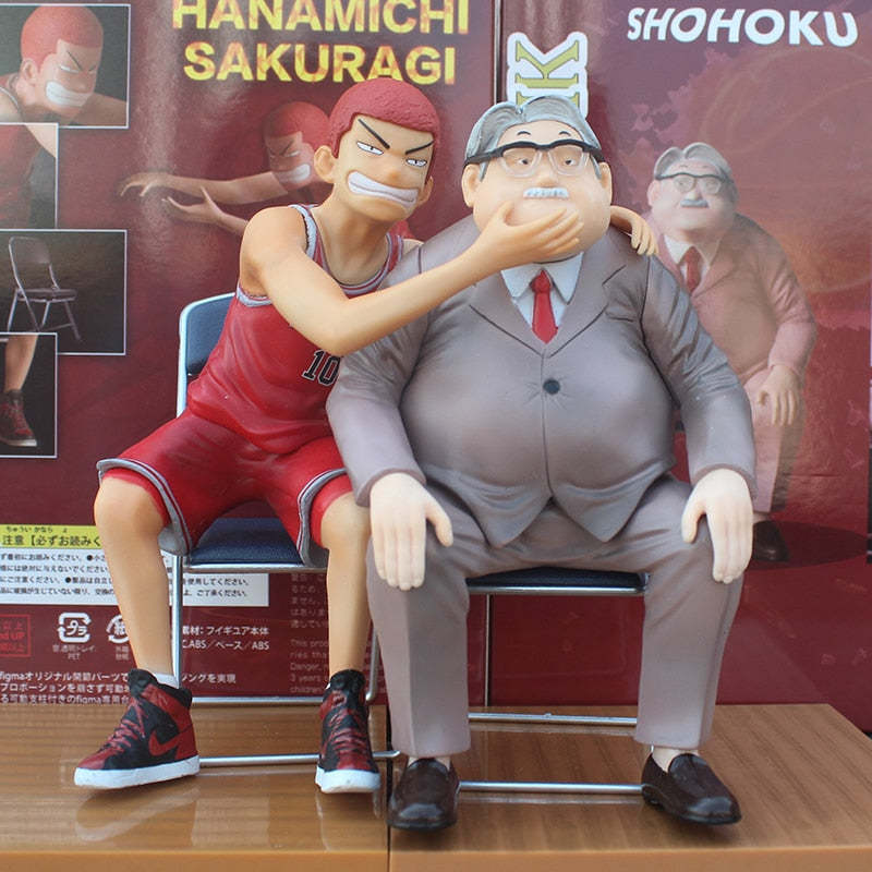 Slam Dunk GK Model Shohoku Coach Anzai And Hanamichi Sakuragi pvc Action Figure-xinru
