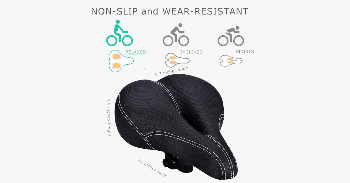 Comfortable Soft Breathable Men WomenMemory Cotton  Bike Seat-xinru