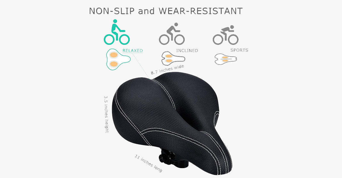Comfortable Soft Breathable Men WomenMemory Cotton  Bike Seat-xinru