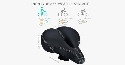 Comfortable Soft Breathable Men WomenMemory Cotton  Bike Seat-xinru
