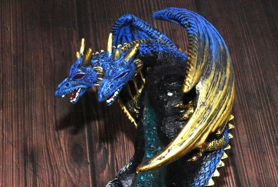 Crystal Cavern Dragon LED Backflow Incense Burner Nightlight-xinru