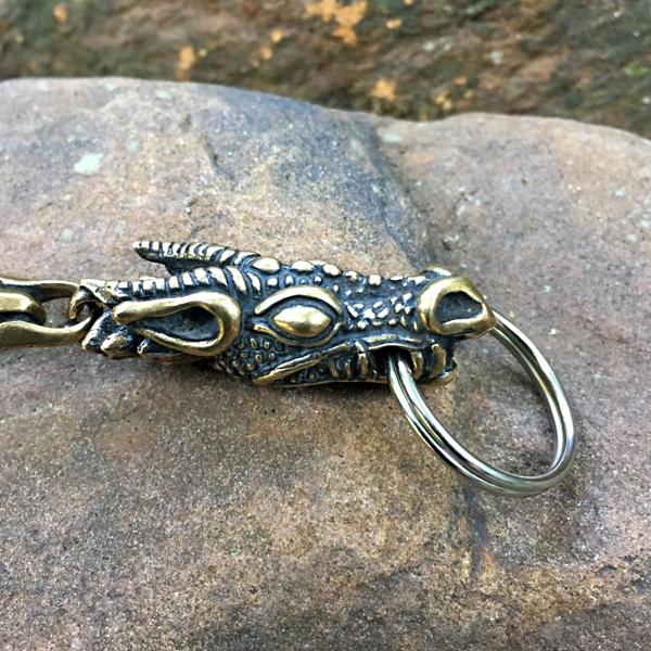 Bronze Jormungandr Key Fob-xinru shop