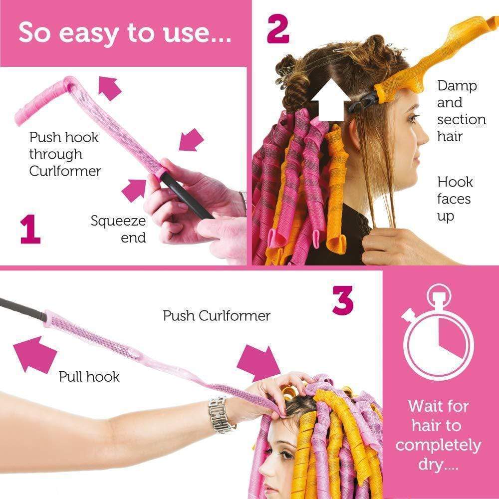 No Heat Magic Hair Curlers閿?2pcs閿?-xinru shop