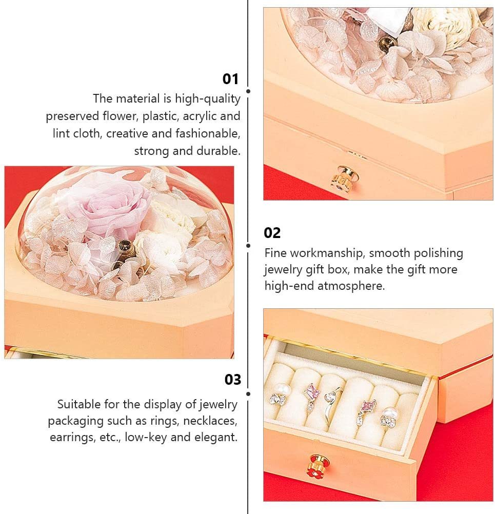 Mother's Day Romantic Gift Octagonal Single Layer Drawer Box-xinru