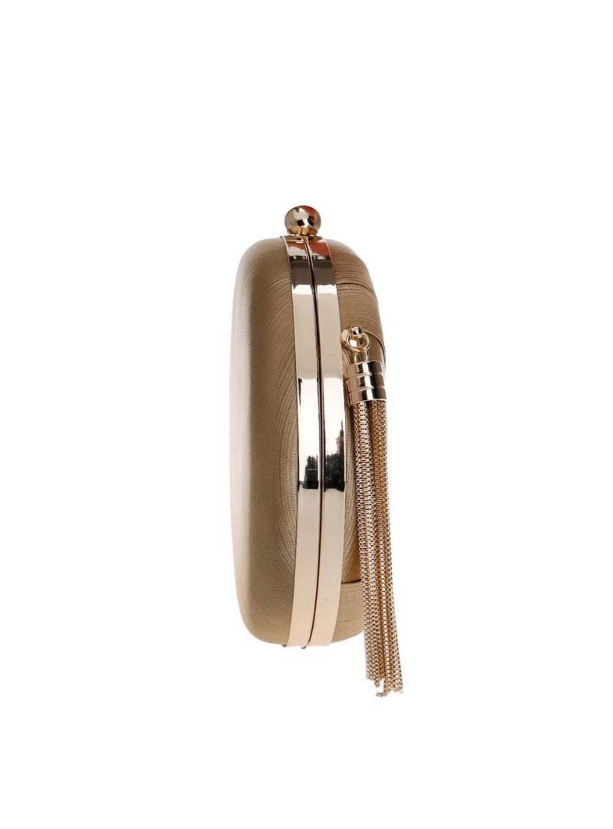 Ladies Evening Bag Tassel Pendant Silk Clutch-xinru