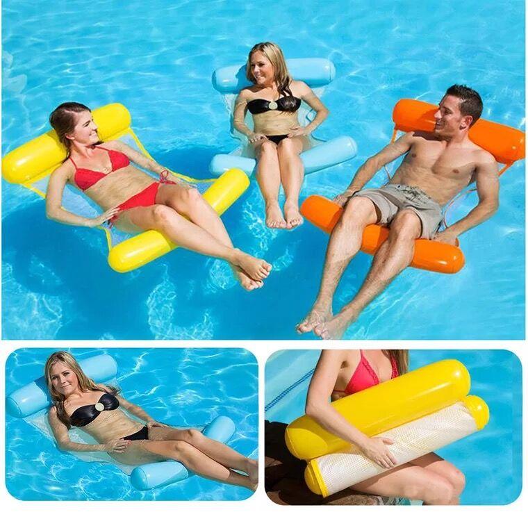 Inflatable Swimming Pool Chair Floating Bed Lounger-xinru