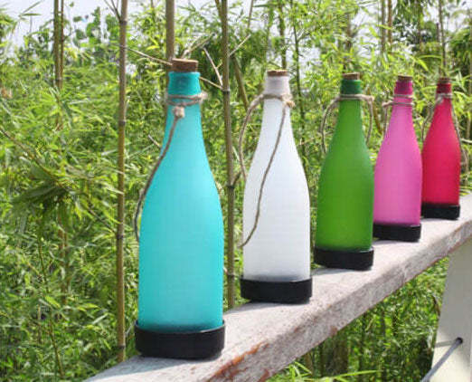 Solar Wine Bottle Light Outdoor Decoration Plastic LED Hanging Light-xinru