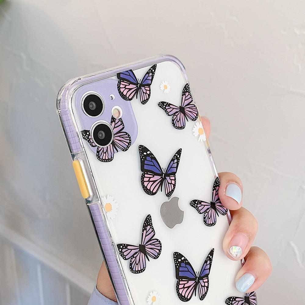 Shockproof Purple Butterfly Case-xinru