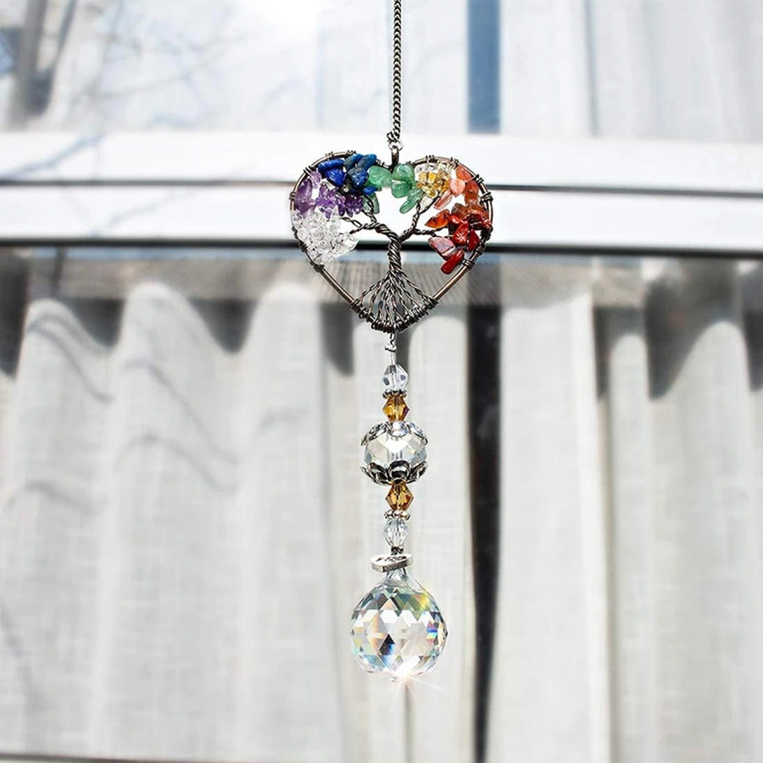 Suncatcher Diy Tree Of Life Pendant Love Sun Catcher Pendant-xinru
