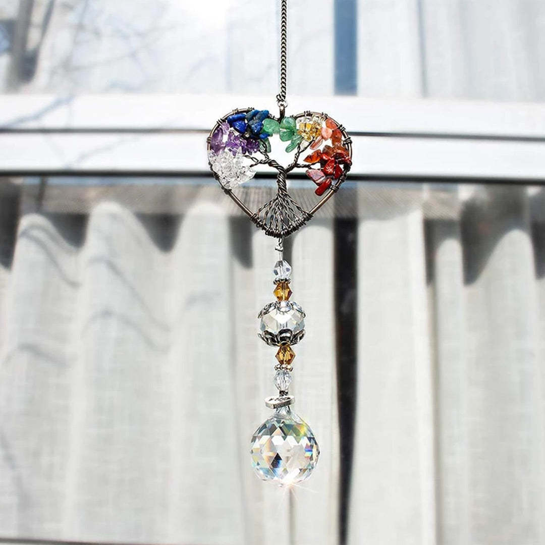 Suncatcher Diy Tree Of Life Pendant Love Sun Catcher Pendant-xinru