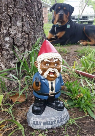 Samuel Jackson Garden Gnome Figurines-xinru