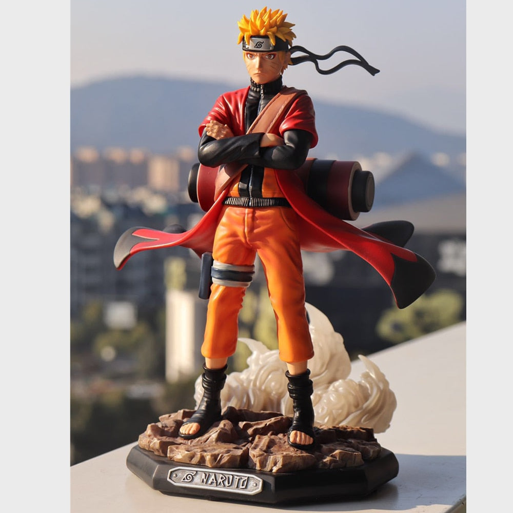 Anime Naruto Shippuden Uzumaki Naruto Sage Mode PVC Figure Statue Toys-xinru