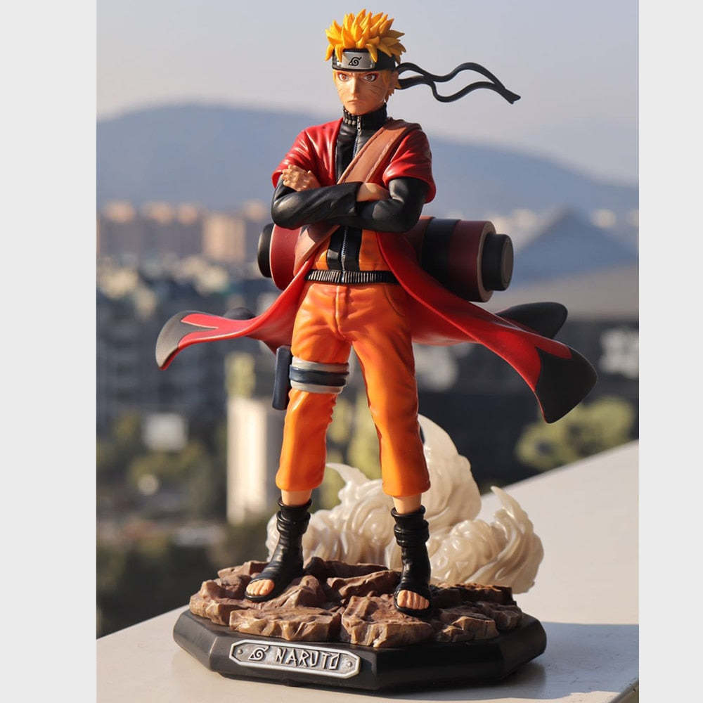 Anime Naruto Shippuden Uzumaki Naruto Sage Mode PVC Figure Statue Toys-xinru