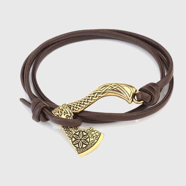 Multi-Viking Style Berserker's Axe Stainless Steel Bracelet-xinru