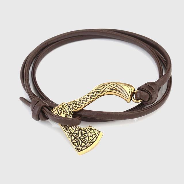 Multi-Viking Style Berserker's Axe Stainless Steel Bracelet-xinru