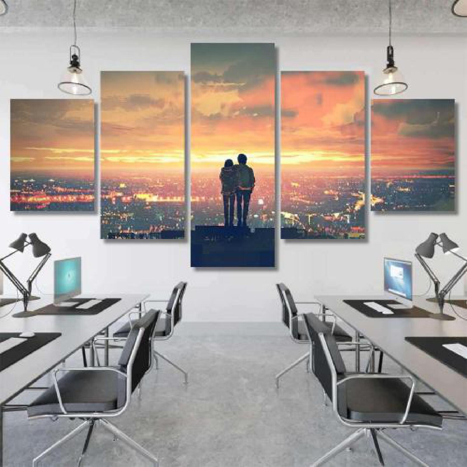 Young Couple Standing on Roof Top-xinru shop