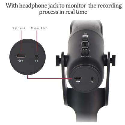 USB Condenser Microphone Compatible Live Game Chat-xinru