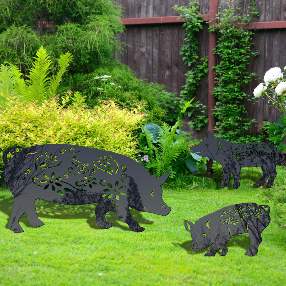 Pig Shape Outdoor Garden Lawn Stake-xinru