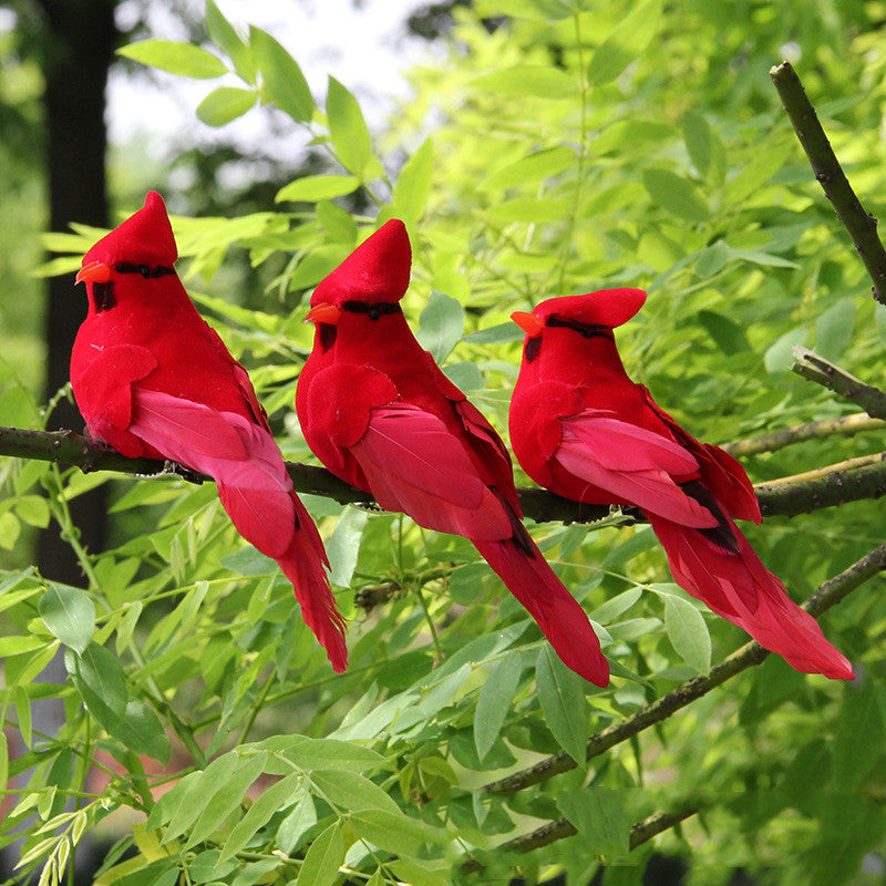 Artificial Fake Parrot Feather Bird Parrot Garden Home Decor Yard Lawn Ornament-xinru