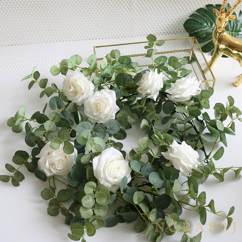 Artificial Rose Elegant Spring Garland  For Wedding-xinru