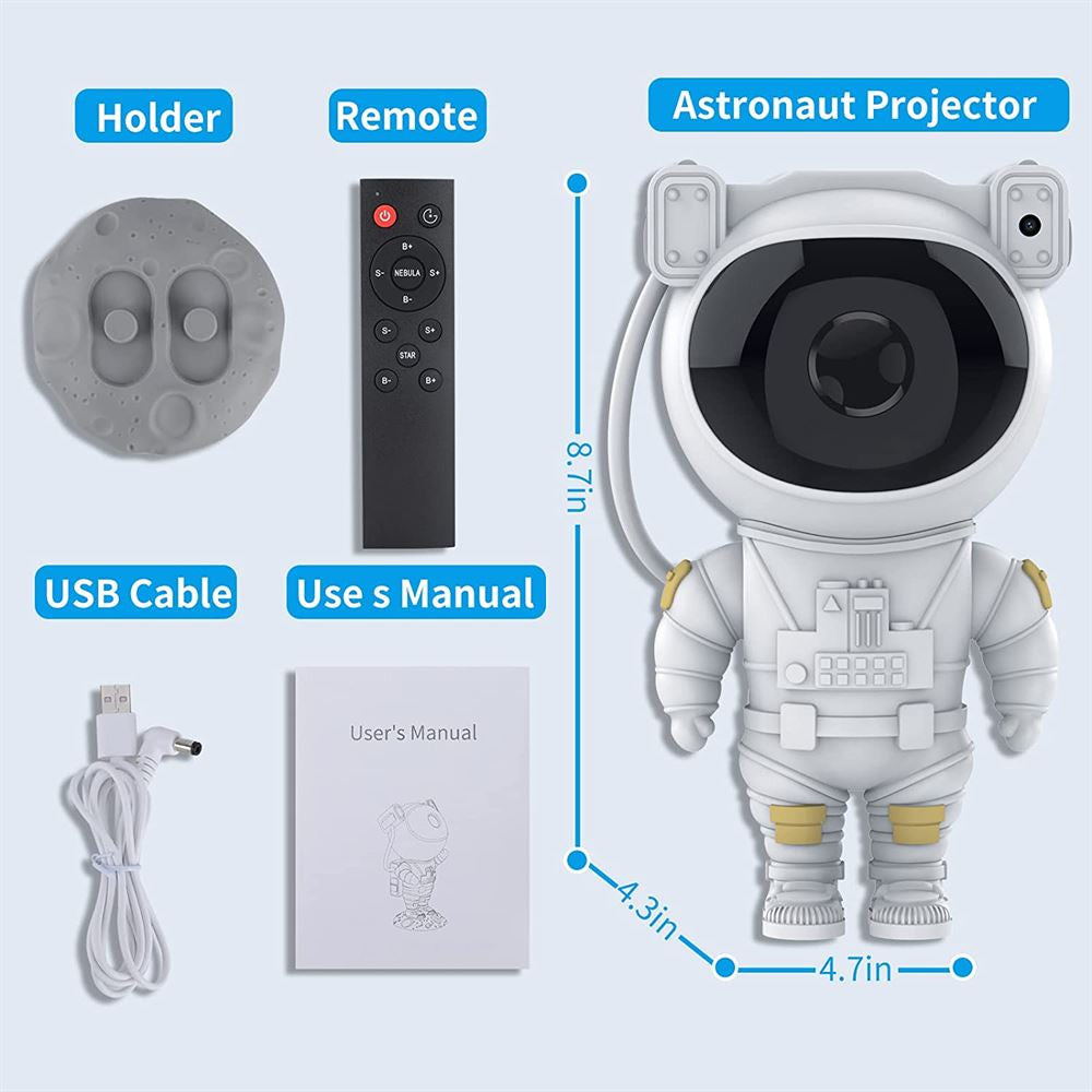Astronaut Nebula Star Light Projector-xinru