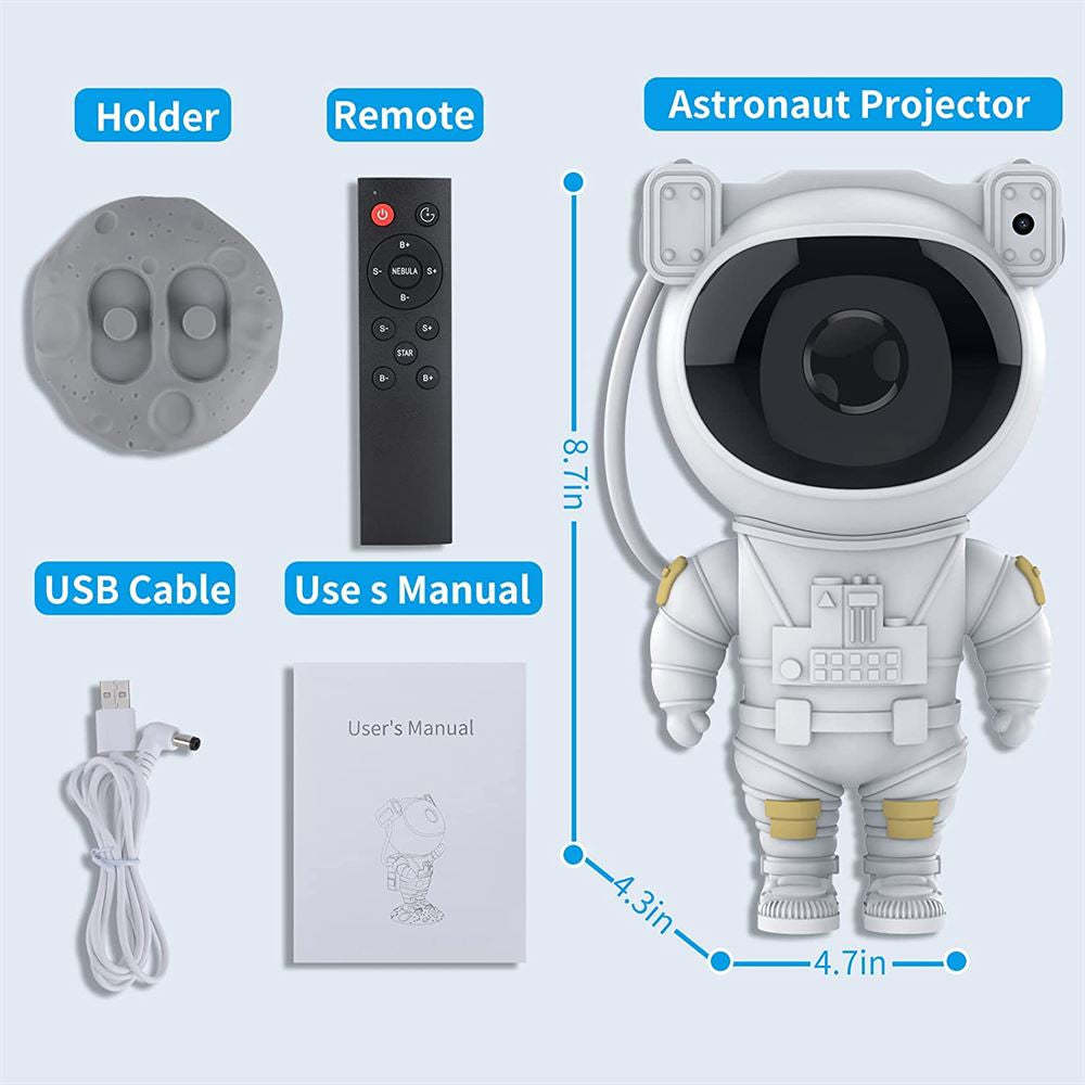 Astronaut Nebula Star Light Projector-xinru