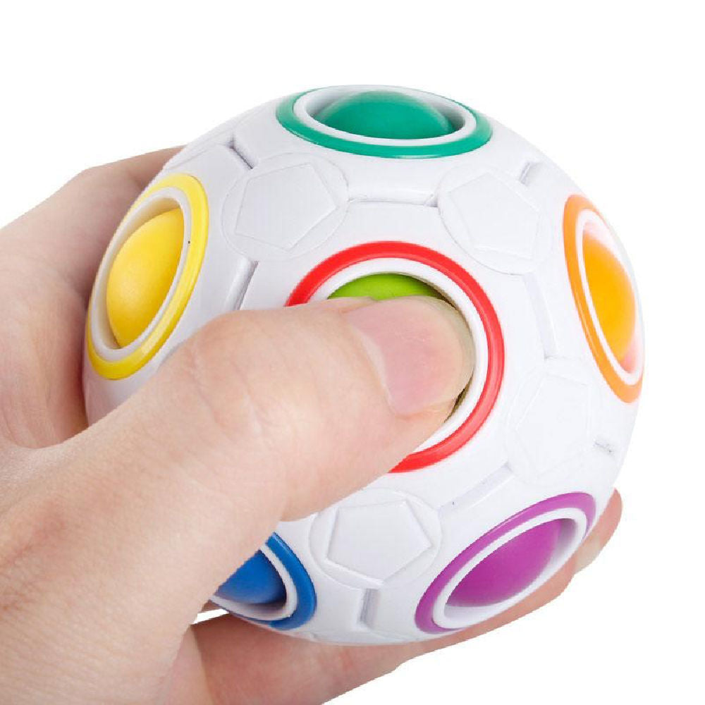 Magic Fidget Ball Novelty Toy Rainbow Puzzle-xinru
