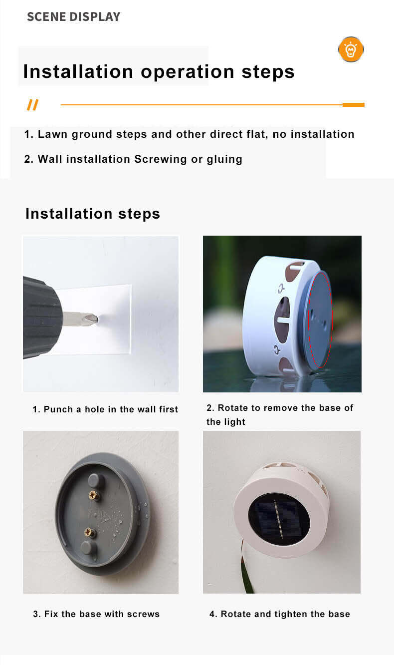 Solar Flower Pattern LED Outdoor Wall Patio Lawn Decorative Light-xinru