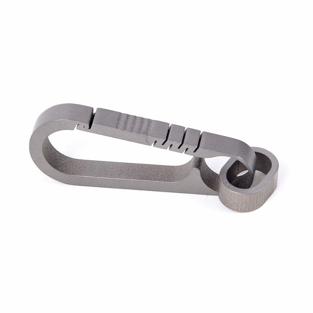 Titanium Heavy Duty Carabiner Keychain Quick Release Hooks With Titanium Key Ring-xinru