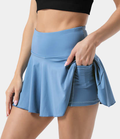 Women's Athletic High Waisted Tennis Skirts With Pockets-xinru shop