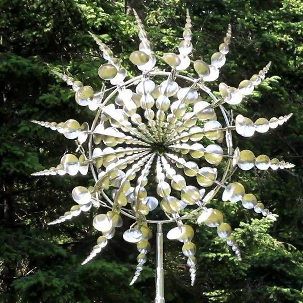 Magical Metal Windmill Kinetic Metal Wind Spinners-xinru