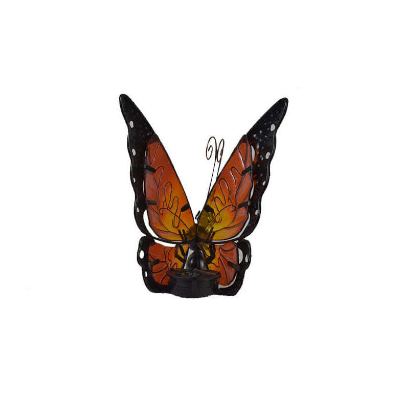 Solar Glass Butterfly Outdoor LED Decorative Garden Light-xinru