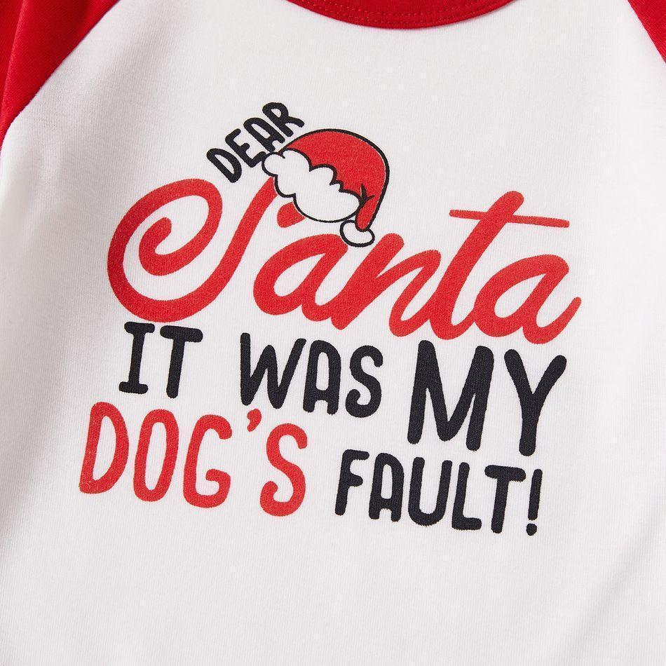 Plus Size Christmas Letter Print Red Plaid Family Matching Long-sleeve Pajamas Set-xinru shop