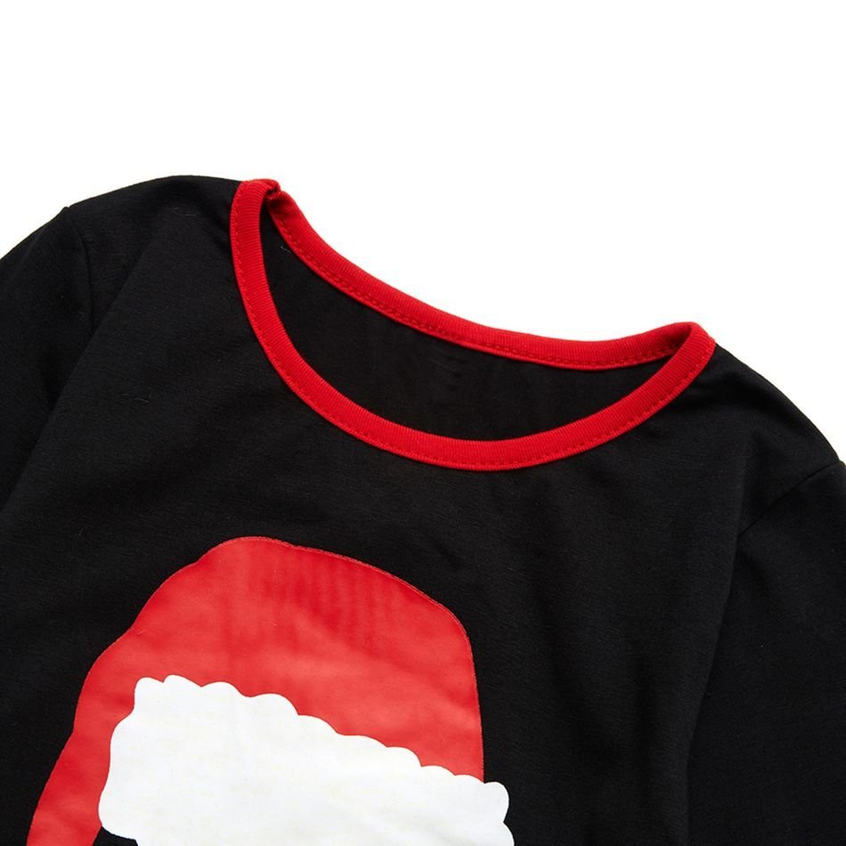 Plus Size Santa Hat Pattern Family Matching Pajamas Sets-xinru shop