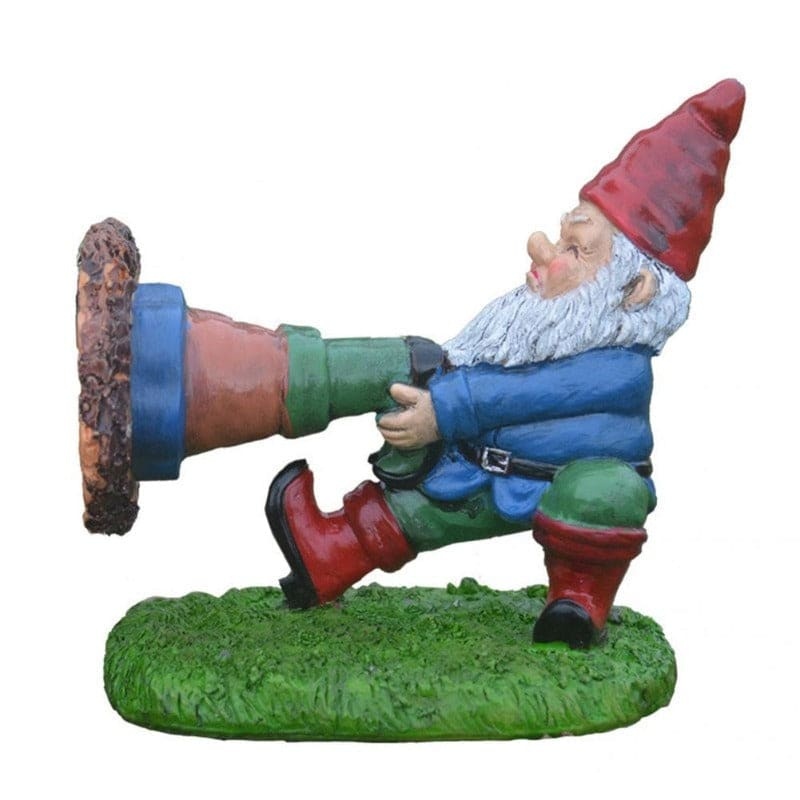 Funny Adding Vitality Resin Funny Trapped Gnome Garden Ornament-xinru